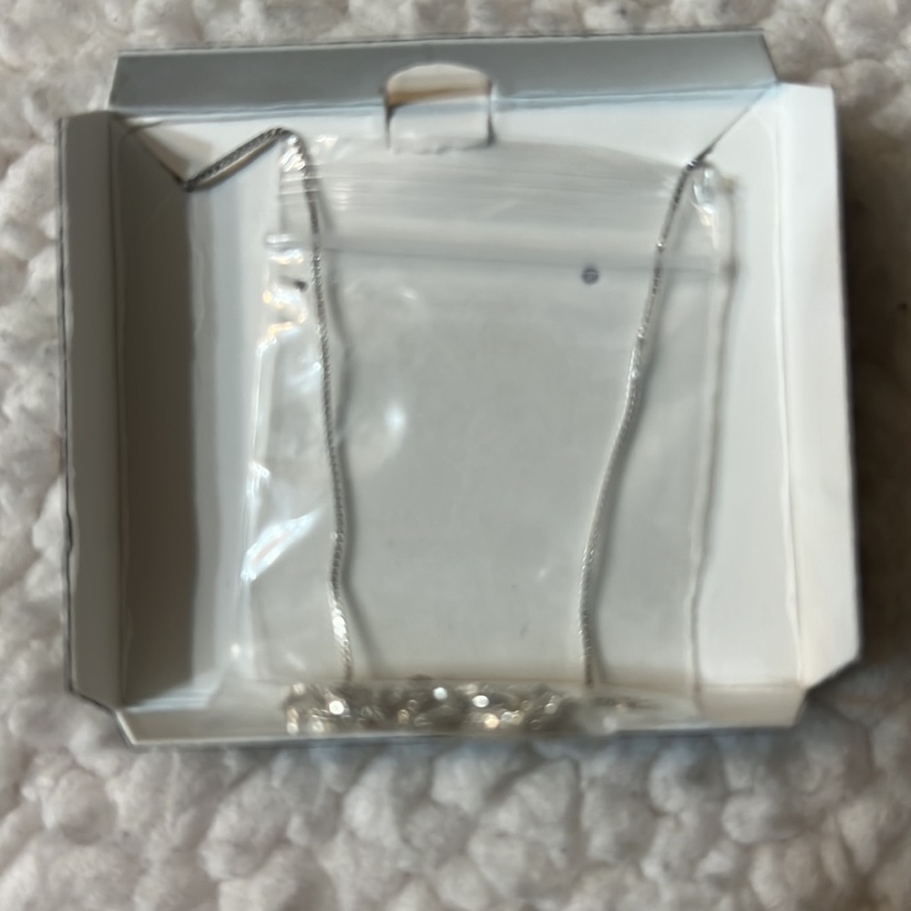 Sterling silver and mother of pearl necklace - Picture 2 of 5